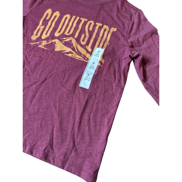Cat & Jack Maroon Long Sleeve Tee - Picture 4 of 4